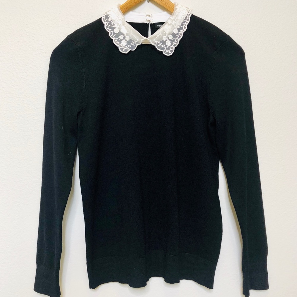 NEVER WORN Lace Neck Sweater